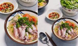 Chán bún bò, bún gà, đổi bữa cho gia đình bằng món bún mực đơn giản mà cực ngon
