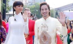 Đoàn Minh Tài lịch lãm trong lần đầu đảm nhận vai trò Đại sứ áo dài tại Lễ hội áo dài