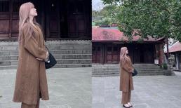 Thiều Bảo Trâm đi chùa tĩnh tâm sau loạt ồn ào tình cảm, chia sẻ triết lý sâu sắc 