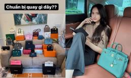 Hương Giang 'sương sương' khoe loạt túi hiệu, dân tình thấy mà 'choáng ngợp'