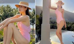 Lê Thúy vừa khỏi Covid-19 lần hai đã tung loạt ảnh đi chơi bù, dân tình tập trung soi vòng một phẳng lì 