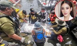 Mẹ diễn viên 'Chiếc lá cuốn bay' nhận bão chỉ trích vì hình ảnh tươi rói và hành động đặt 2 thùng phúng điếu tại đám tang con gái 