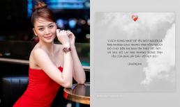 Sau khi 'toang' với nhạc sĩ Phương Uyên, Thiều Bảo Trang bất ngờ chia sẻ triết lý tình yêu kèm icon trái tim tổn thương 