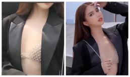 Ngọc Trinh lên đồ phong phanh hở bạo vòng một nhưng đôi gò bồng đảo nhức mắt ngày nào lại 'mất tích'