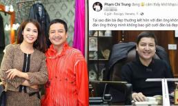 Bàn luận về chuyện kết hôn của 'đàn bà đẹp', NS Chí Trung rước họa vào thân khi 'động chạm' ngay bạn gái Á hậu? 