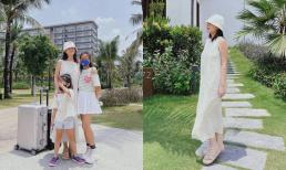 Phạm Quỳnh Anh tiếp tục lộ 'hint' giữa tin đồn mang thai khi đi dép bệt, diện váy suông rộng che vòng 2