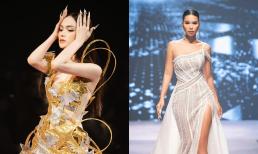 Dàn chân dài đình đám hội ngộ sàn catwalk: Hương Giang 'đốt cháy' sân khấu, Hà Anh khoe thần thái siêu đỉnh 