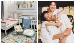 Quý Bình hiếm hoi khoe không gian phòng ngủ nhóc tì, chính thức xác nhận đã đón con đầu lòng chào đời