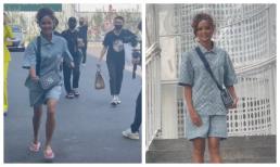 H'Hen Niê chuẩn 'thánh hài': Đang thong dong trên đường với dép lê lại bất ngờ bị ống kính bao vây