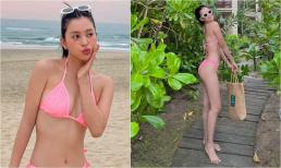 Hoa hậu Tiểu Vy hiếm hoi diện bikini, vòng một hơi lép nhưng tổng thể vẫn khiến dân tình 'xịt máu mũi'