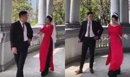 Liêu Hà Trinh khoe bộ ảnh cưới cùng bạn trai, nhìn nụ cười tươi của cặp đôi khiến dân mạng hạnh phúc 'lây'