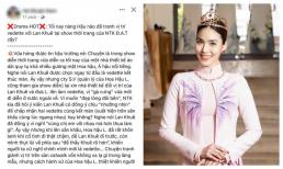 Rộ tin đồn Lan Khuê bị một hoa hậu đàn em tranh vị trí vedette chỉ vì ghen ghét vị trí Top 11 Miss World không ai soán ngôi nổi
