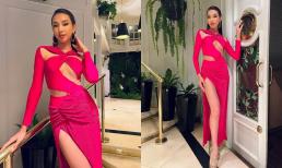 Thùy Tiên diện váy cắt xẻ táo bạo, khoe vòng một cực sexy trong chuyến công tác tại Nam Mỹ