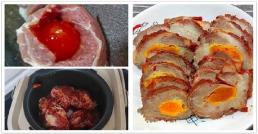  Thịt heo nhồi lòng đỏ trứng muối ninh trực tiếp không thêm một giọt nước, tươi đến chảy nước miếng, trẻ nhỏ rất thích