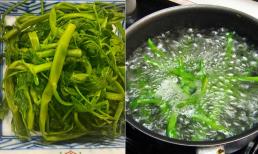 Để luộc rau muống được xanh, không bị thâm nên thêm một thứ này vào nước luộc 