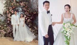 Chính thức lộ diện ảnh cưới Hyun Bin - Son Ye Jin: Cặp đôi bùng nổ nhan sắc, Son Ye Jin rạng rỡ trong bộ váy cô dâu