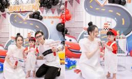 Con gái Minh Nhựa tổ chức tiệc mừng sinh nhật cho quý tử, bà bầu sắp sinh vẫn hack dáng đỉnh cao 