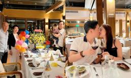 Vừa khỏi Covid-19, Dương Khắc Linh được bà xã tổ chức sinh nhật hoành tráng tại resort, tình tứ hôn nhau khiến dân tình ghen tị 