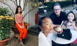 Đoan Trang chúc mừng sinh nhật 8 tuổi của con gái lai Tây, nhóc tì gây chú ý cao lớn phổng phao và mái tóc dài