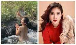 Cát Tường gây sốc khi tung ảnh bán nude tắm suối khi ở ngưỡng U50