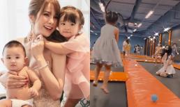 'Đầu tắt mặt tối' với bộn bề công việc hậu ly hôn, Diệp Lâm Anh vẫn cố gắng dành ra ngày cuối tuần để dắt các con đi chơi 