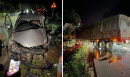 Ô tô con lao vun vút, lấn làn đâm trực diện xe đầu kéo