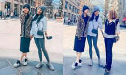 Đi du lịch trời Tây, Phạm Quỳnh Anh không quên diện trang phục giấu bầu và mang giày bệt