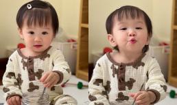 An Nguy hí hửng tung loạt ảnh 'tấu hài' làm mặt xấu của con gái, trông vừa lầy lội vừa cưng hết nấc 