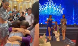 Xúc động khoảnh khắc Kiều Loan, Lương Thùy Linh, Đỗ Mỹ Linh bật khóc khi được gặp lại thầy dạy catwalk sau nhiều ngày xa cách 