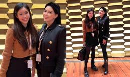 Mẹ chồng Tăng Thanh Hà cùng con gái dự show ở Thụy Sĩ, nhan sắc 'hack tuổi' cứ ngỡ hai chị em 