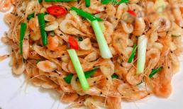 Tép (tôm) rang muốn giòn ngon, màu đỏ đẹp, đừng quên mẹo này