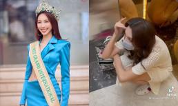 Hoa hậu Thùy Tiên về Việt Nam sau Latinh Tour: Gây cười với dáng ngồi bá đạo, còn lú lẫn mà quên câu ca dao quen thuộc 