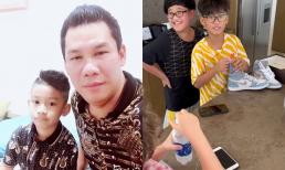 Đến lượt chồng cũ Lệ Quyên tổ chức sinh nhật cho con trai: Chuẩn bị bánh kem siêu to, còn thoải mái cho nhóc tì rủ bạn bè về dinh thự 