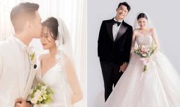 Trọn bộ ảnh cưới đẹp lung linh của trung vệ Thành Chung và bạn gái hot girl