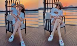 Phanh Lee khoe ảnh đi du lịch cùng con gái gần 9 tháng tuổi, nhóc tì gây chú ý với khuôn mặt bầu bĩnh