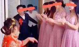 Vào phòng đón dâu, chú rể 'chết đứng' khi nhìn thấy dàn phù dâu toàn... người yêu cũ