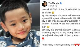Con trai Trà My Idol gây lo lắng khi đột nhiên sốt cao, mắt đỏ au nhưng vẫn kiên cường cỡ này khi mẹ hỏi về bệnh  