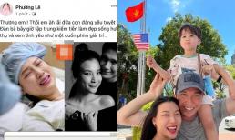 Hoa hậu Phương Lê động viên Hoàng Oanh giữa lúc chồng Tây xác nhận ly hôn: 'Lãi đứa con đáng yêu, xem tình yêu như cuốn phim giải trí'