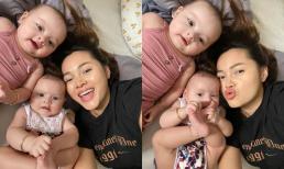 Á hậu Diễm Châu khoe khung ảnh vui vẻ của 3 mẹ con, hai nhóc tì sinh đôi chiếm trọn spotlight
