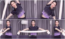 'Cô Cô' Lý Nhược Đồng hướng dẫn bài tập siết chặt cơ bụng chỉ với chiếc khăn tắm