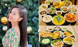 Mâm cơm nhà mang đậm hương vị Việt của diễn viên Diệu Hương trên đất Mỹ 