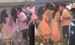 Lộ ảnh hiếm Quang Hải và bạn gái tin đồn Chu Thanh Huyền tình tứ ở đám cưới Thành Chung 