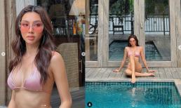 Chán 'váy áo là lượt', Thùy Tiên nay lại tung ảnh diện bikini tí hon, khoe body bốc lửa như tượng tạc