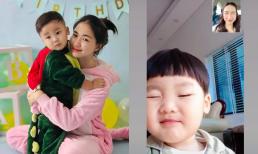 Rủ con trai thi nháy mắt xem ai đáng yêu hơn nhưng Hòa Minzy lại hoàn toàn 'lép vế' trước khoảnh khắc cưng xỉu của bé Bo 