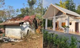 Ngôi nhà cấp bốn được cải tạo từ căn nhà cũ dột nát, dân mạng trầm trồ vì 'xinh xỉu', nhà có trẻ nhỏ chắc chắn thích mê