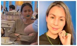 Vợ cũ Huy Khánh khiến dân tình ngã ngửa với phong cách trang điểm không giống ai khi ngồi cafe với bạn bè