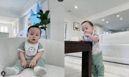 Con trai thứ 2 của Phạm Hương được mẹ cho lên sóng khi vừa tròn 9 tháng tuổi, gây sốt vì lớn phổng phao và gương mặt kháu khỉnh 