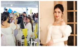 Được một cô gái nhường hoa cưới từ cô dâu để 'truyền may mắn', Hòa Minzy ứng xử thế nào mà ai nấy thán phục?