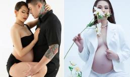 Trọn bộ ảnh bầu đẹp xuất sắc của vợ Vũ Duy Khánh ở tháng thứ 9 thai kỳ 