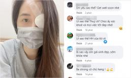 Hoa hậu Mai Phương Thúy đăng ảnh bị băng kín mắt, fans rần rần lo lắng